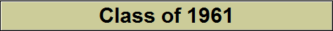 Class of 1961 Class of 1961
